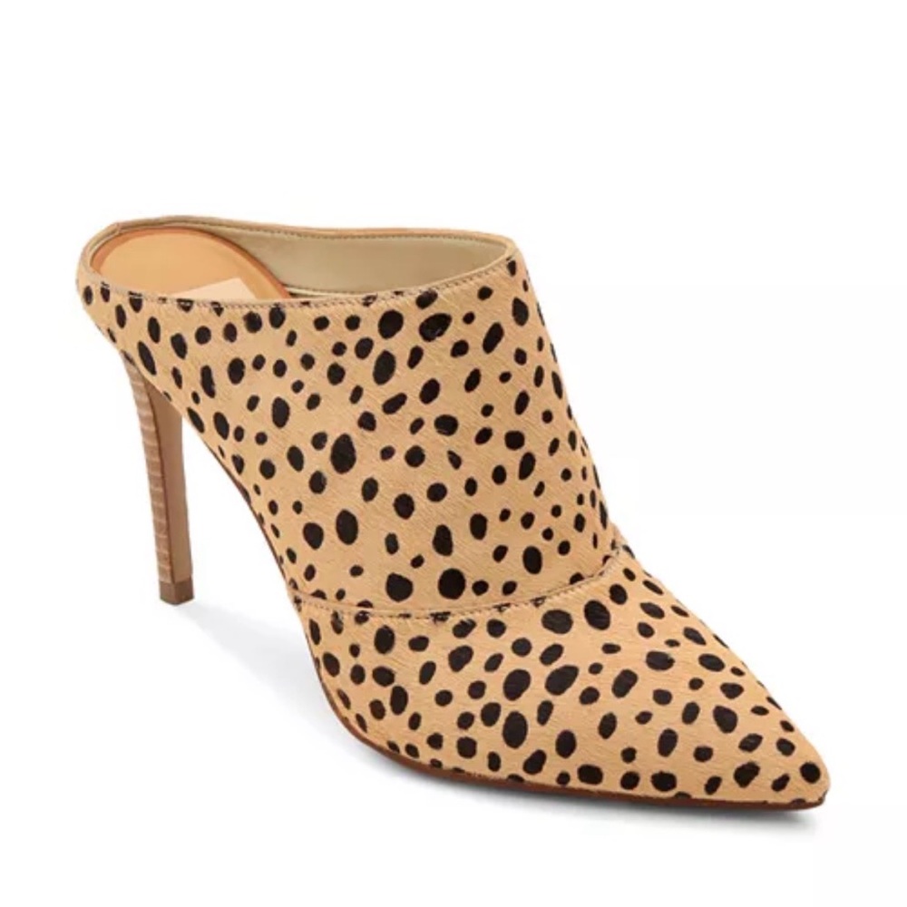 Dolce Vita Cinda High-Heeled Calf Hair Mules